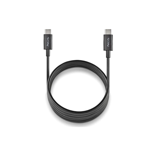 Ngs cable carga rapida usb-c a usb-c 1m negro